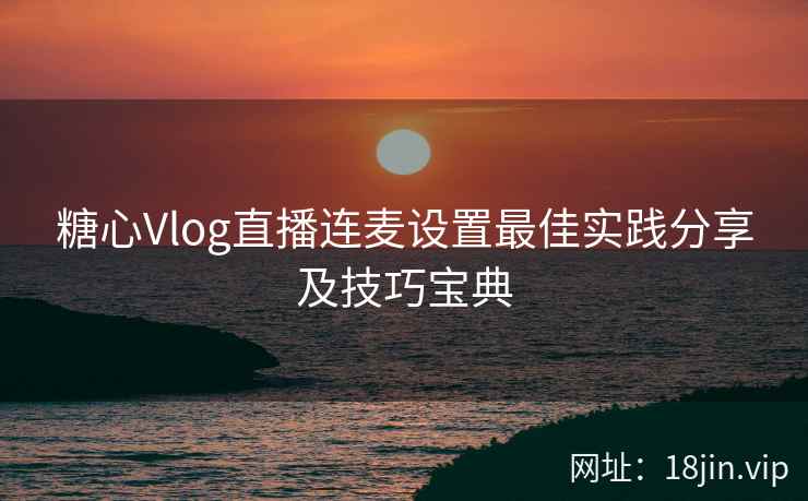 糖心Vlog直播连麦设置最佳实践分享及技巧宝典