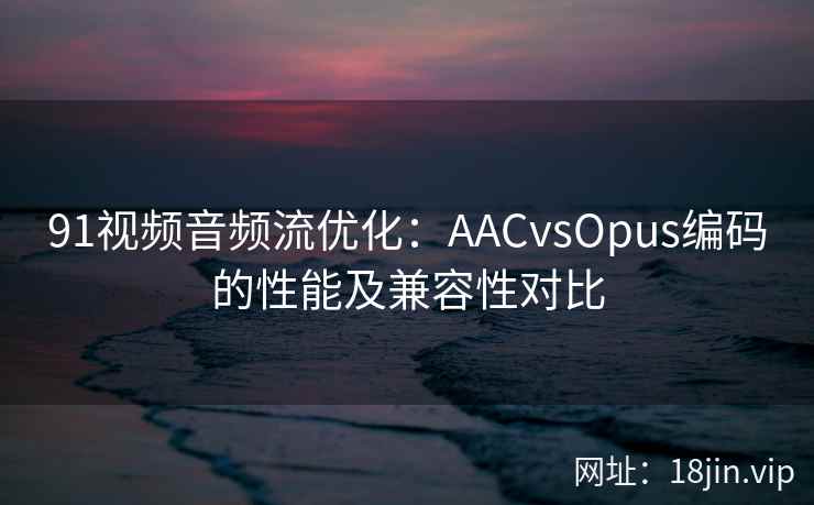 91视频音频流优化：AACvsOpus编码的性能及兼容性对比