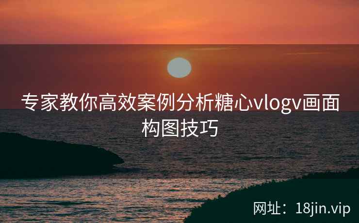 专家教你高效案例分析糖心vlogv画面构图技巧
