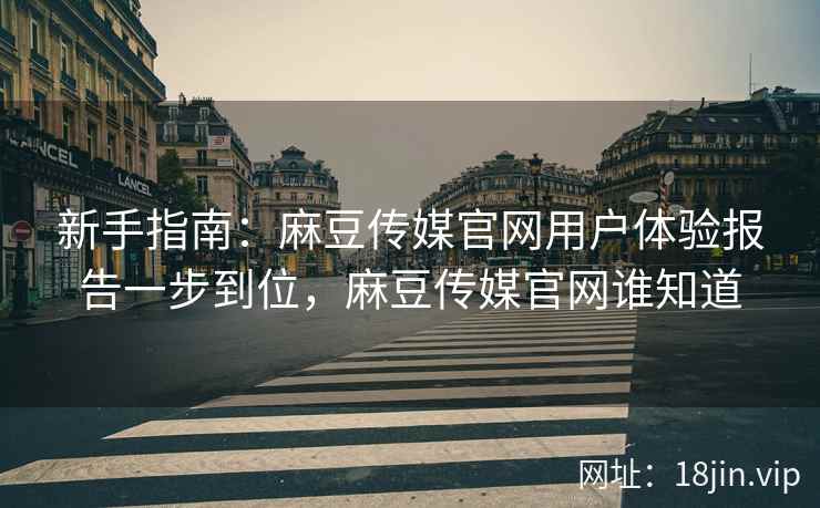 新手指南：麻豆传媒官网用户体验报告一步到位，麻豆传媒官网谁知道